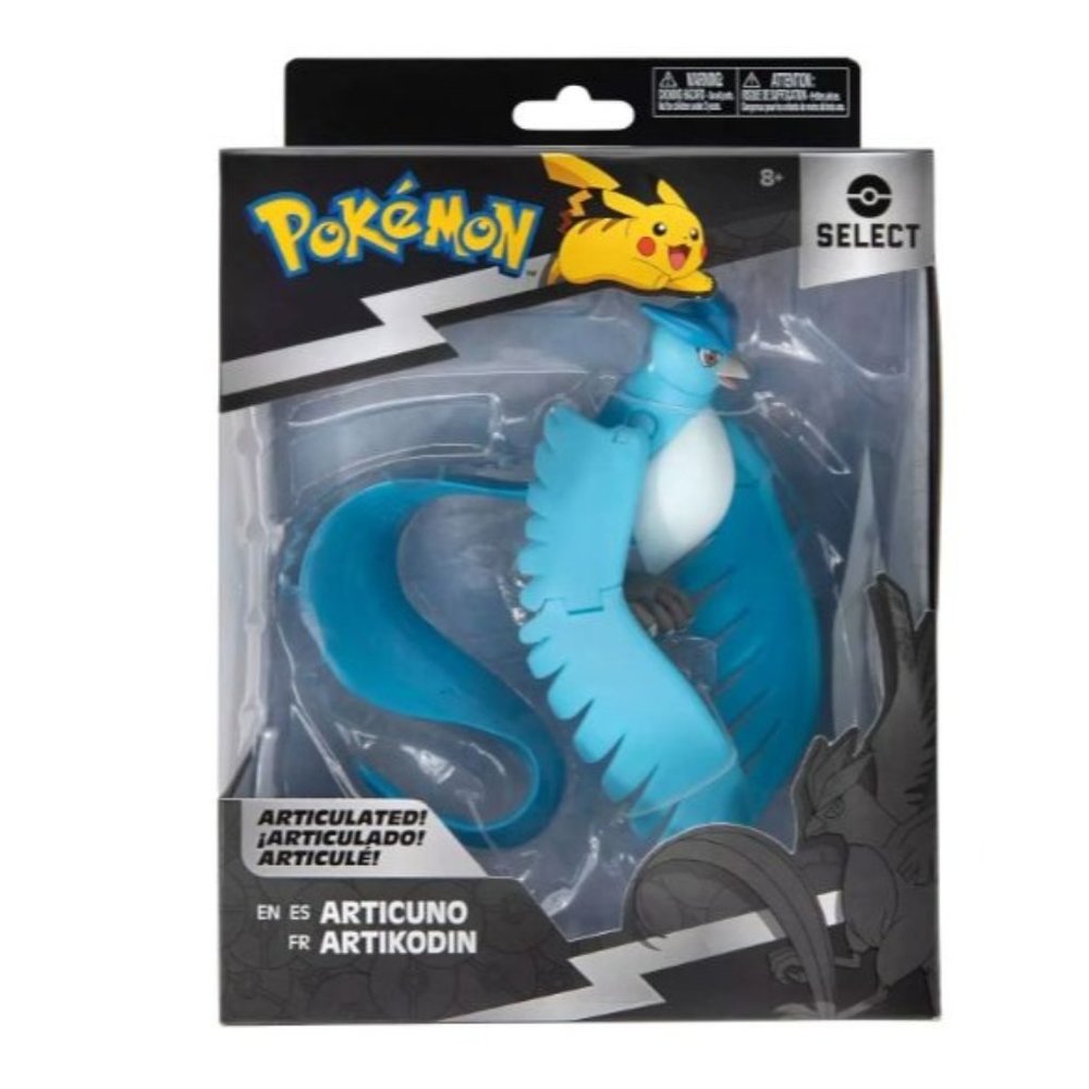 Pokemon Select Series 1 Articulated Articuno 6" Action Figure Jazwares Brand New